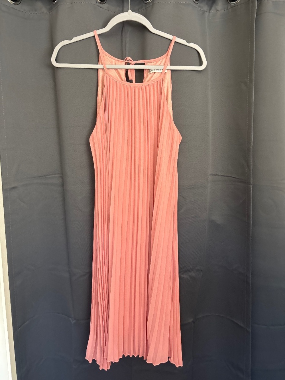Pink Pleated Party Dress